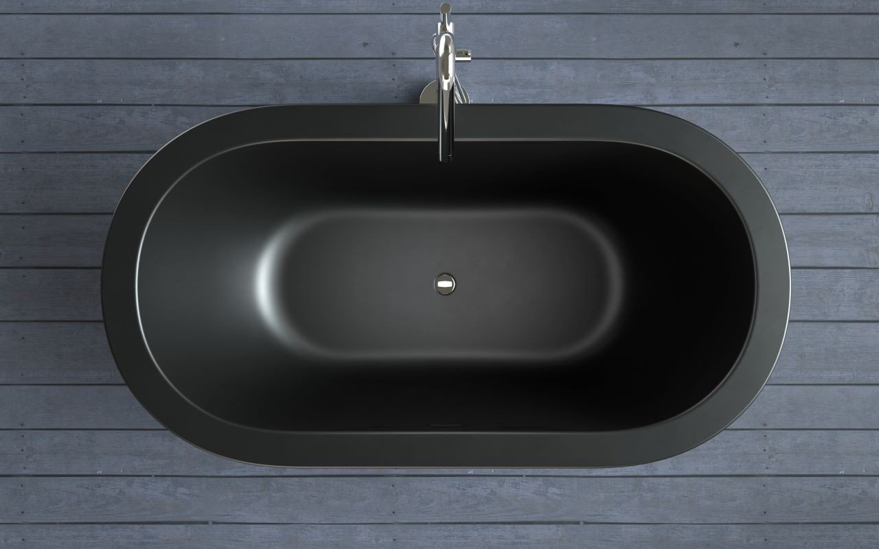Aquatica Karolina 2 Graphite Black Solid Surface Bathtub 06 new web