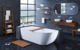 Aquatica Universal 70.75 Waterproof Iroko Wood Bathroom Ladder Shelf 03 (web)